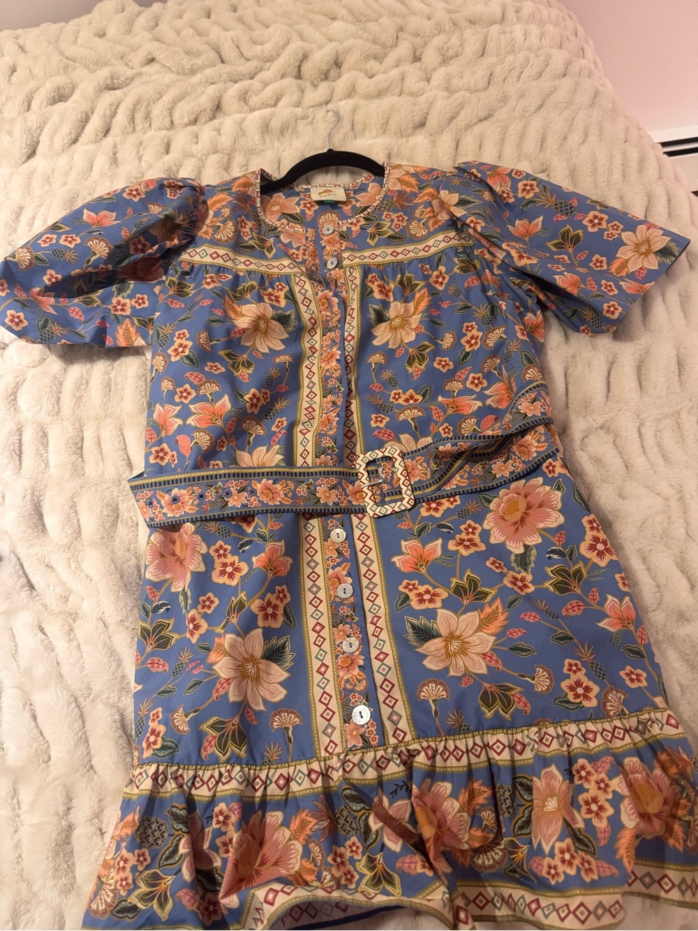 Farm Rio blue mini dress - Picture 2 of 4